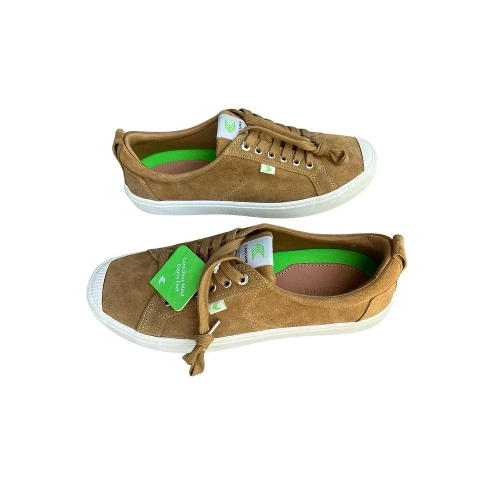 NWT Cariuma OCA Low Camel Suede Sneakers Men's 10.5